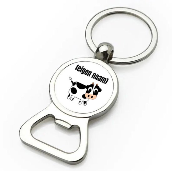 Akyol - petite vache avec eigen naam décapsuleur - Vache - agriculteurs/amoureux des vaches - quelqu'un qui aime les vaches - anniversaire - cadeau - présent - 9 x 3 cm