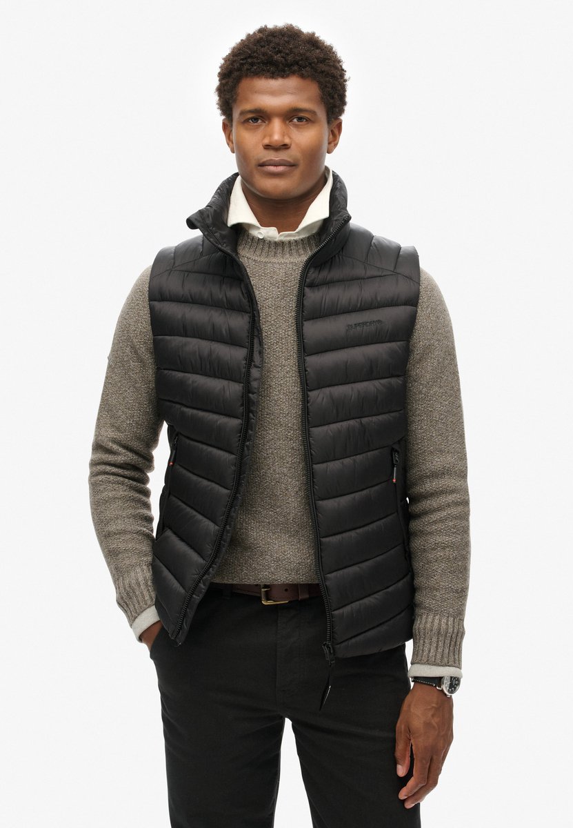 Superdry Fuji Sport Padded Vest XL Man Zwart
