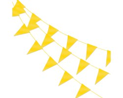 Q2P - Slingers - Verjaardag - Versiering - Carnaval - Vlaggenlijn - Feestartikelen - Feest - Decoratie - Slinger - Goud