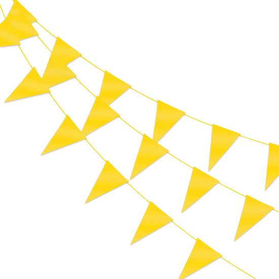 Q2P - Slingers - Verjaardag - Versiering - Carnaval - Vlaggenlijn - Feestartikelen - Feest - Decoratie - Slinger - Goud