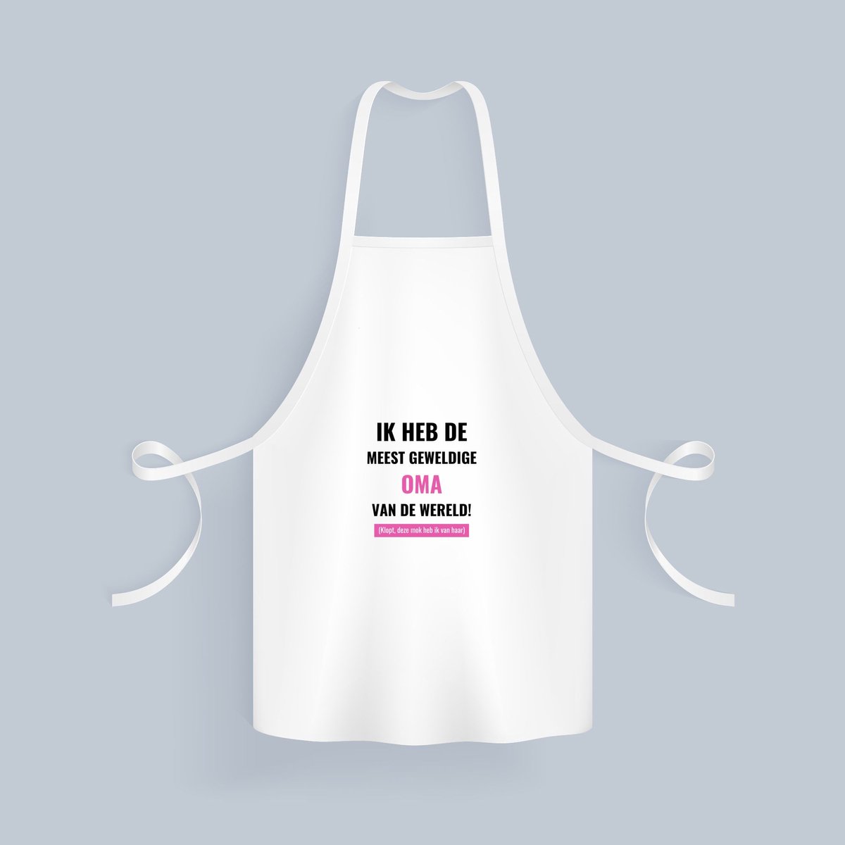 Akyol - ik heb de meest geweldige oma van wereld (klopt, deze mok heb ik van haar) Keukenschort - Oma - de meest geweldigste oma - verjaardagscadeau - verjaardag - cadeau - cadeautje voor oma - oma artikelen - kado - geschenk - gift - 82 bij 71 cm