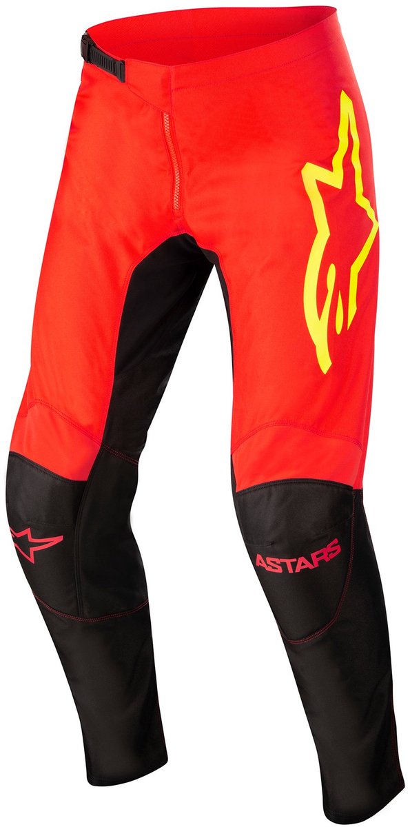 Alpinestars Fluid Tripple Zwart Rood Fluo Geel Fluo Broek - Broek