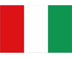 Vlag Italië - 90 x 150 cm - Italiaanse Vlaggen - Italia