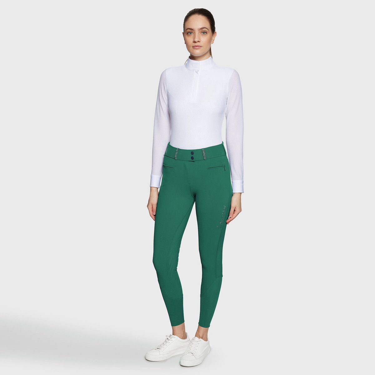 Samshield Claranova Full Grip Rijbroek Dames SS25 L Shamrock