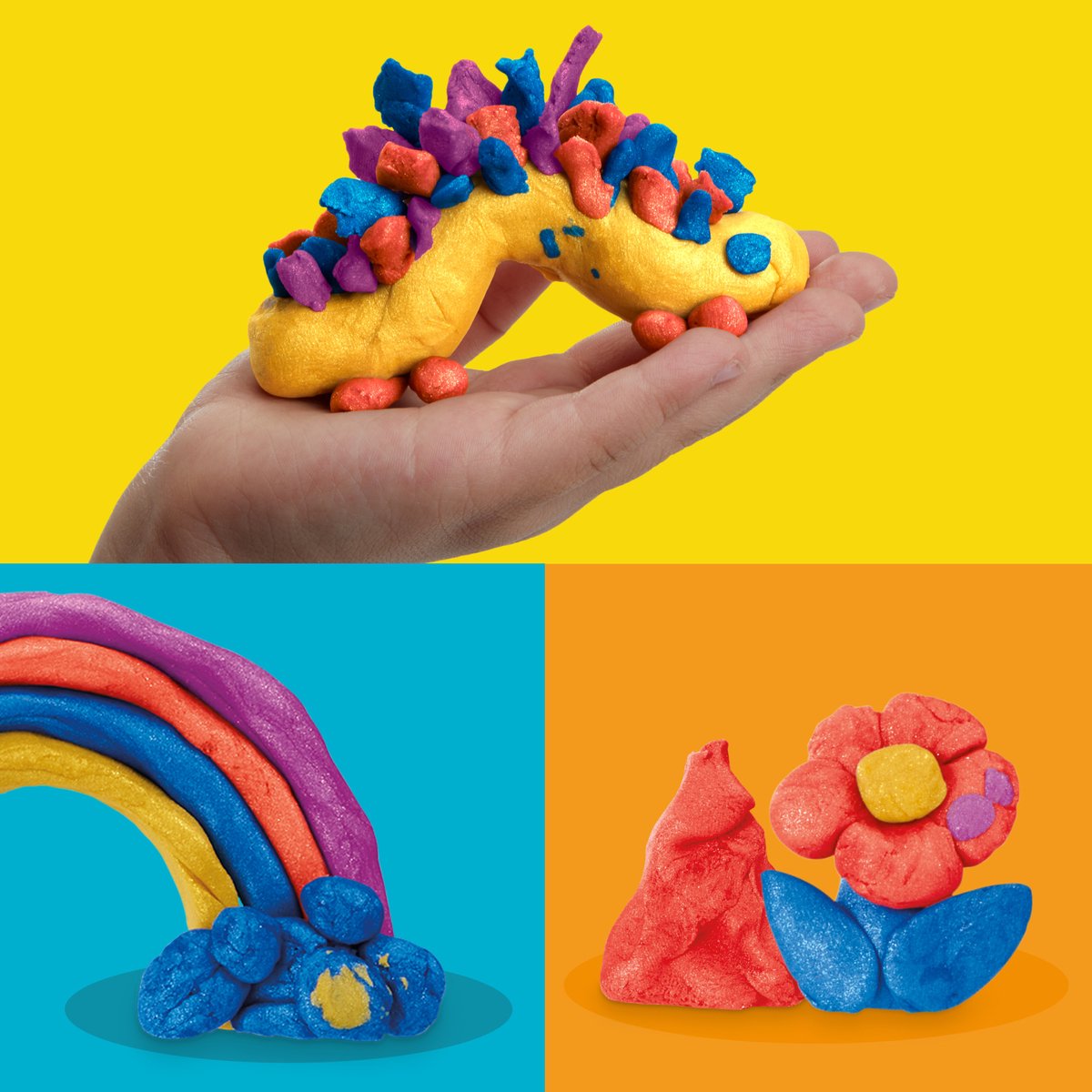 Play-Doh 4-pack Metallic glans boetseerklei — afbeelding 7