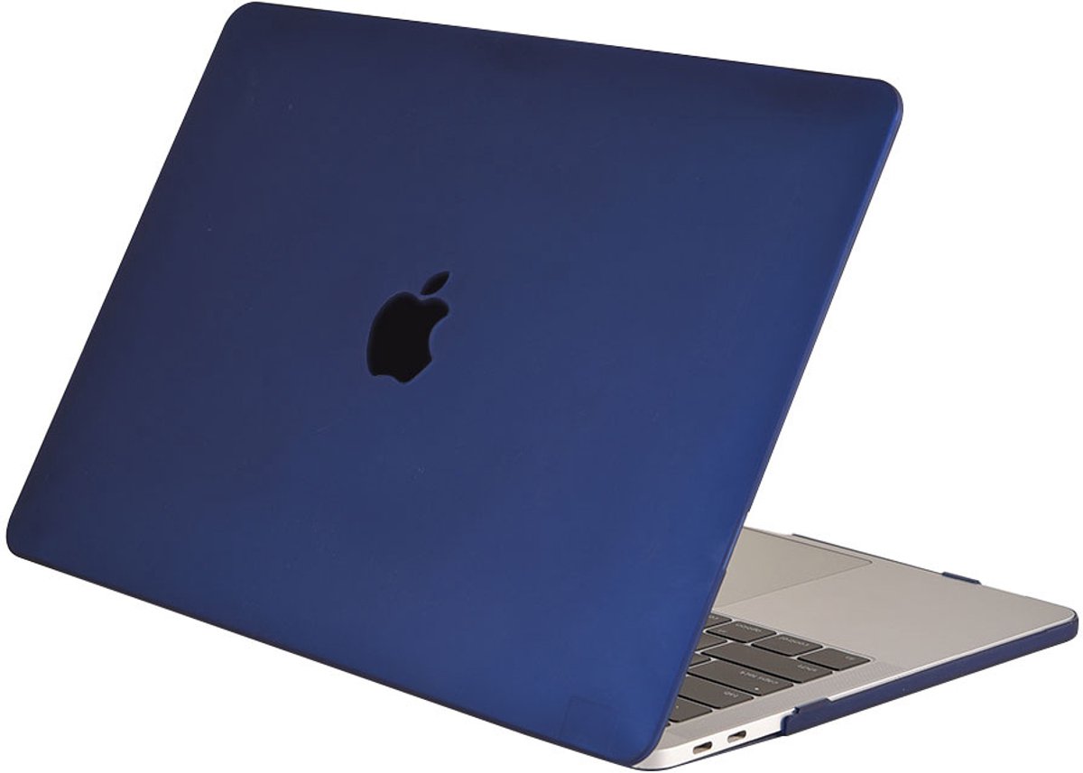 Lunso Geschikt voor MacBook Air 15 inch (2023-2026) cover hoes - case - Mat Marineblauw
