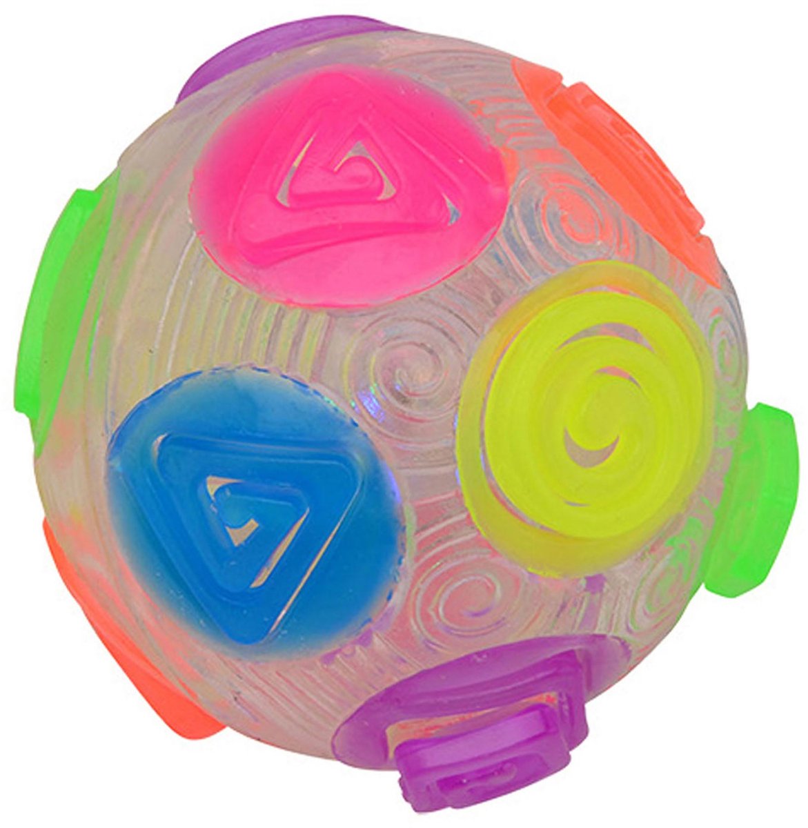 John Toy Crazy flashing stuiterbal Ø8cm