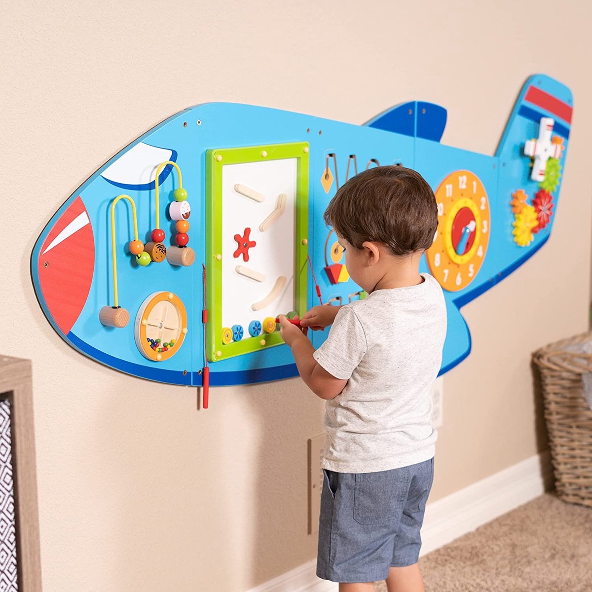 Viga Toys® Vliegtuig Wandspel - Toys