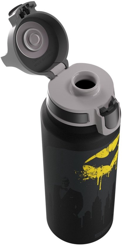 SIGG Batman drinkfles - 1 liter aluminium zwart - kindvriendelijk.