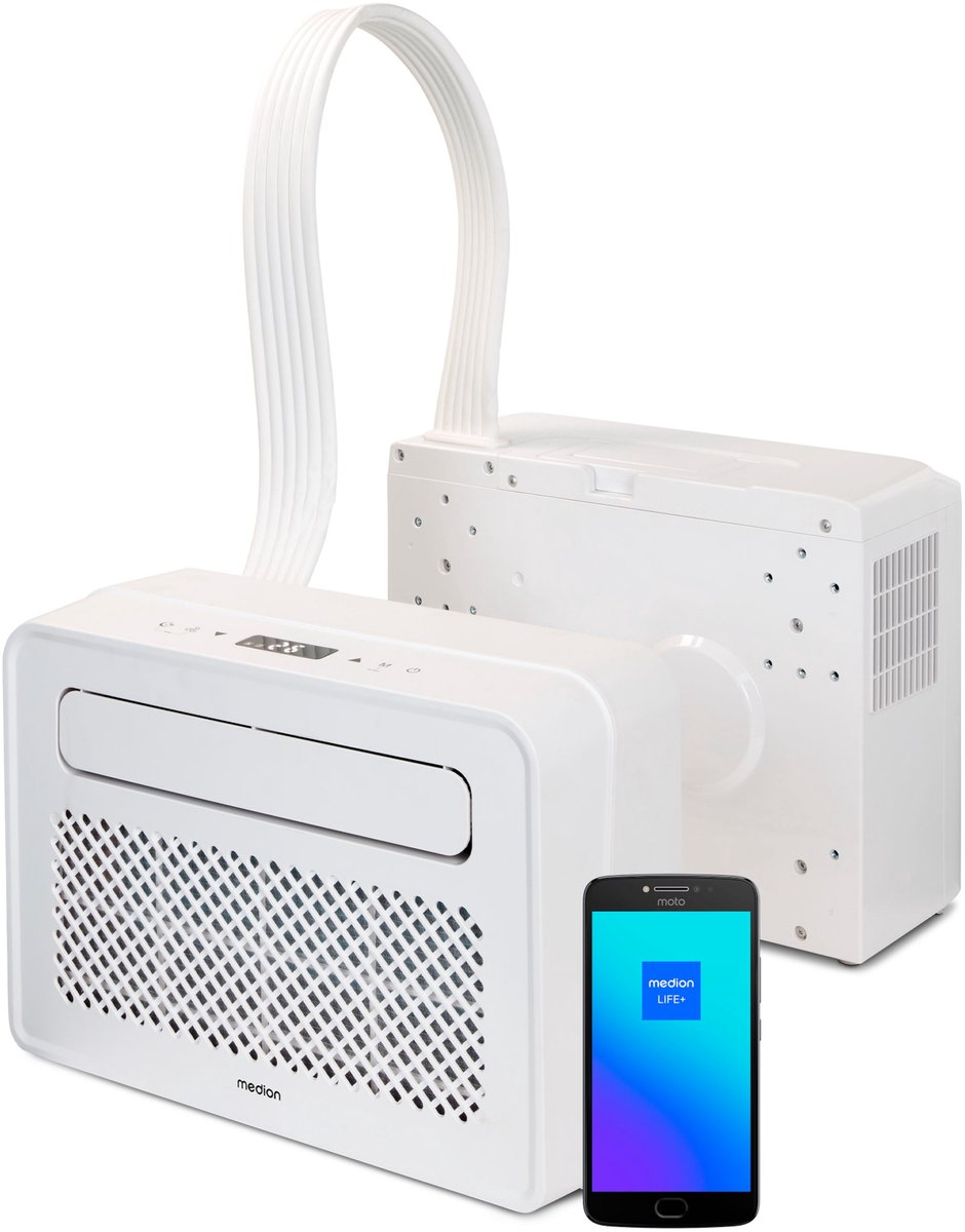Medion Life P502 Smart camping airconditioner (MD 37735) - 5.000 BTU koelcapaciteit - app en spraakbediening - voor kamers tot 12 vierkante meter - R290 (propaan) als koelmiddel