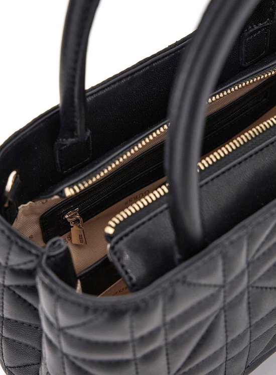 GUESS Sac shopper Sac à main Edita Elite Satchel Black Noir