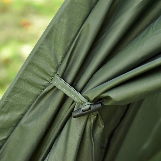 Gutent Kampeertent-set - 2-persoons - met campingbedje en luchtmatras - Groene kleur van Merkloos — afbeelding 2