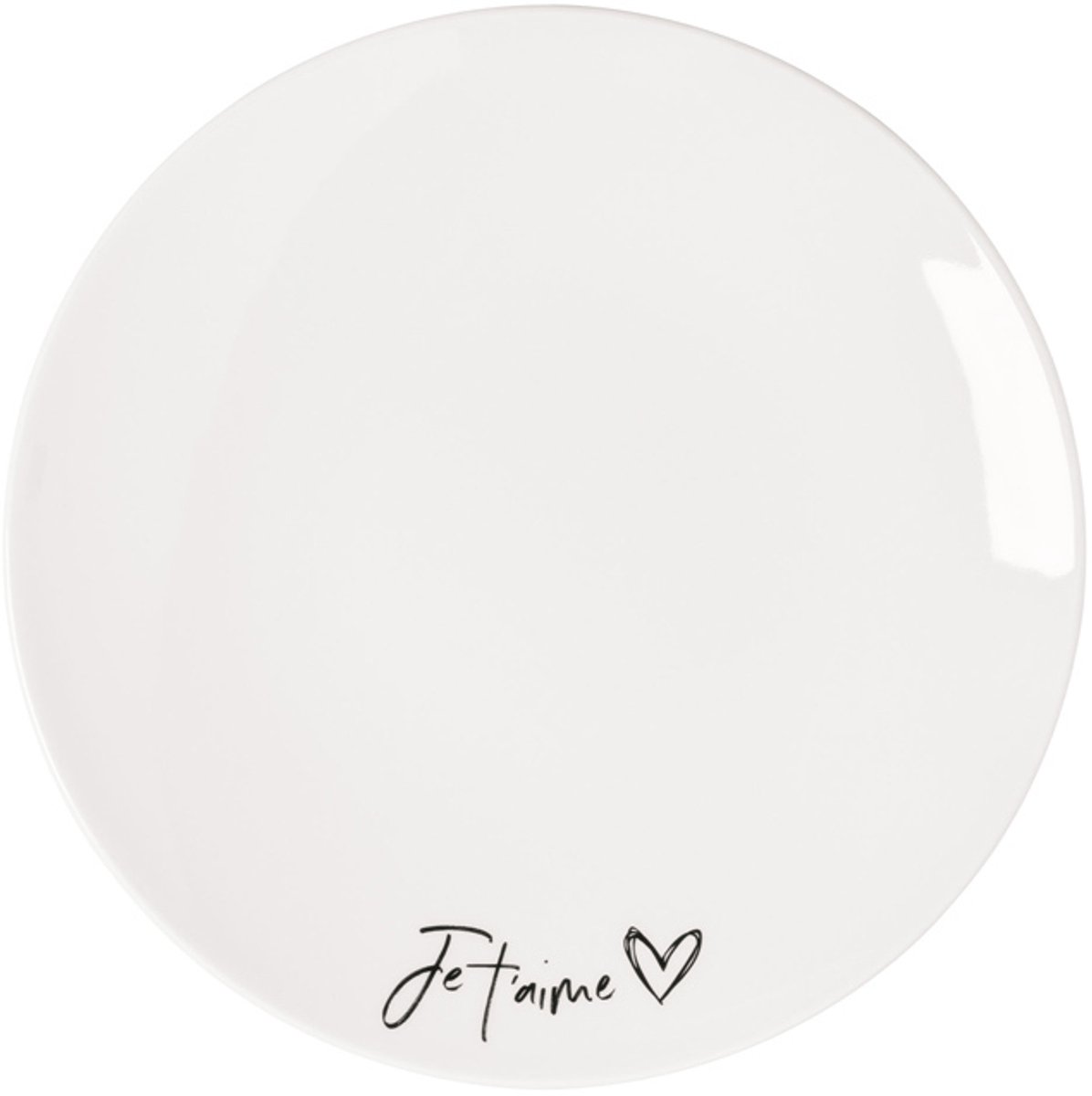 Frühstücksteller Je t'aime Statement ø 21,2 cm