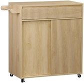 KESPER Nischenwagen weiß - 50x15x79cm - - Küchenwagen- 3