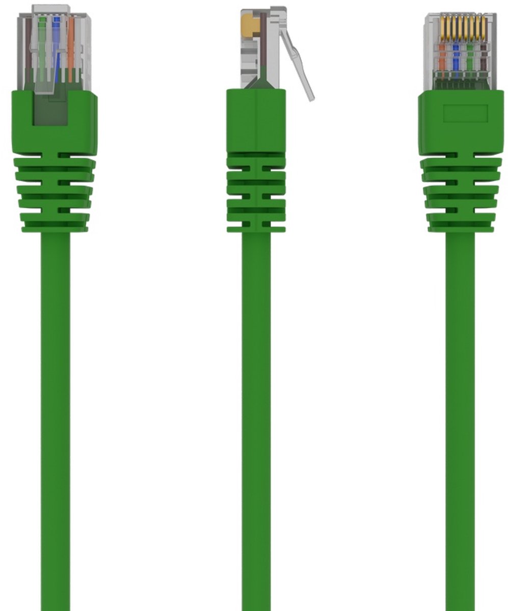 CablExpert PP12-1M/G - Netwerkkabel, UTP Cat5E, groen