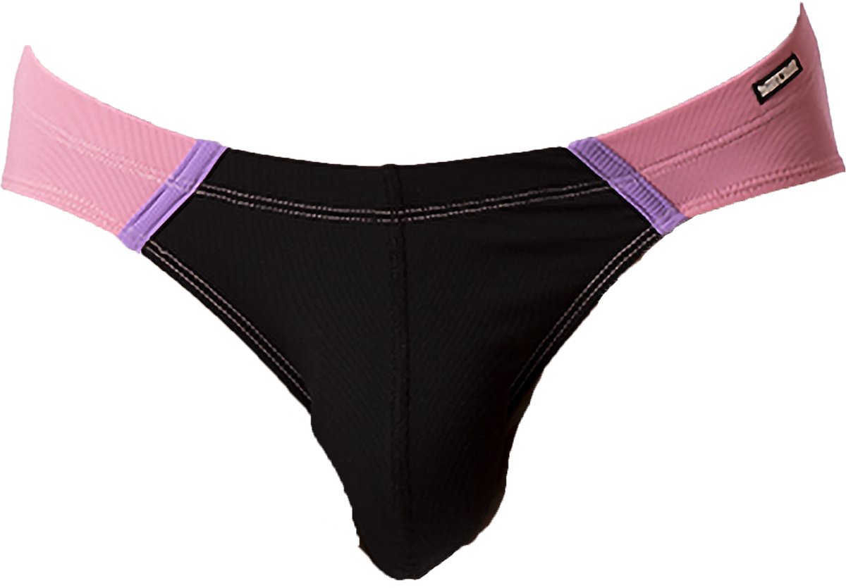 Barcode Berlin Avas Swim Brief Black - Rose - Lila - Heren Zwemslip - Zwem Slip voor Man - Mannen Brief