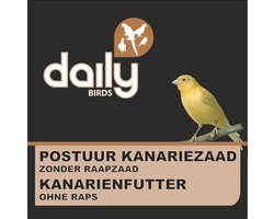 DAILY BIRDS - POSTUUR KANARIEZAAD-2KG-ZONDER RAAPZAAD-KWEEK-GEEN KLEURPIGMENTERING