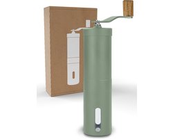 Handmatige Koffiemolen van Roestvrij Staal en Aluminium - Perfect voor Espressokoffie, Keramisch Maalwerk, Duurzaam en Elegante Design