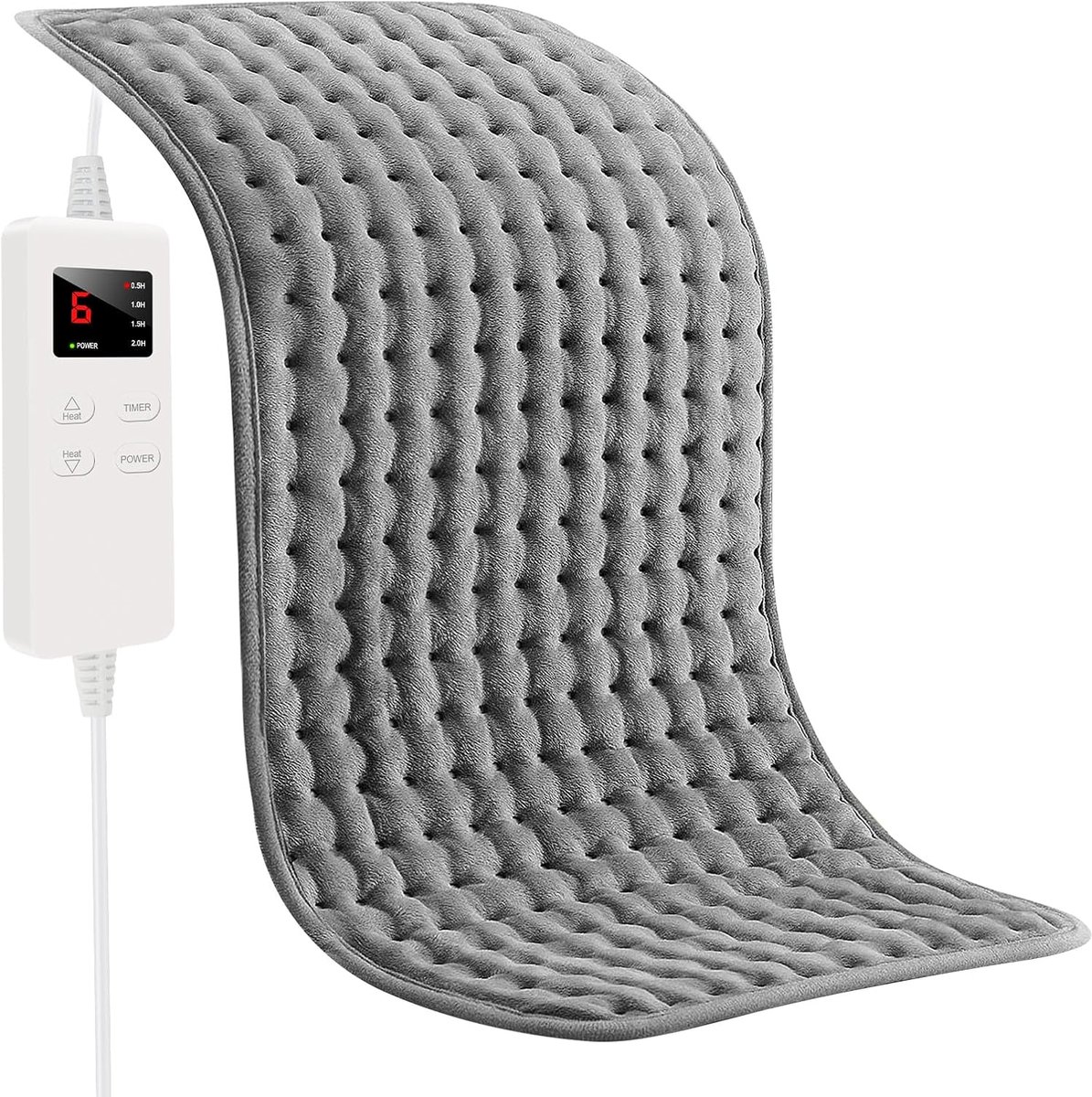 Elektisch Verwarmingskussen 120 x 30 cm - Met 6 Temperatuurniveaus en Automatische Uitschakeling