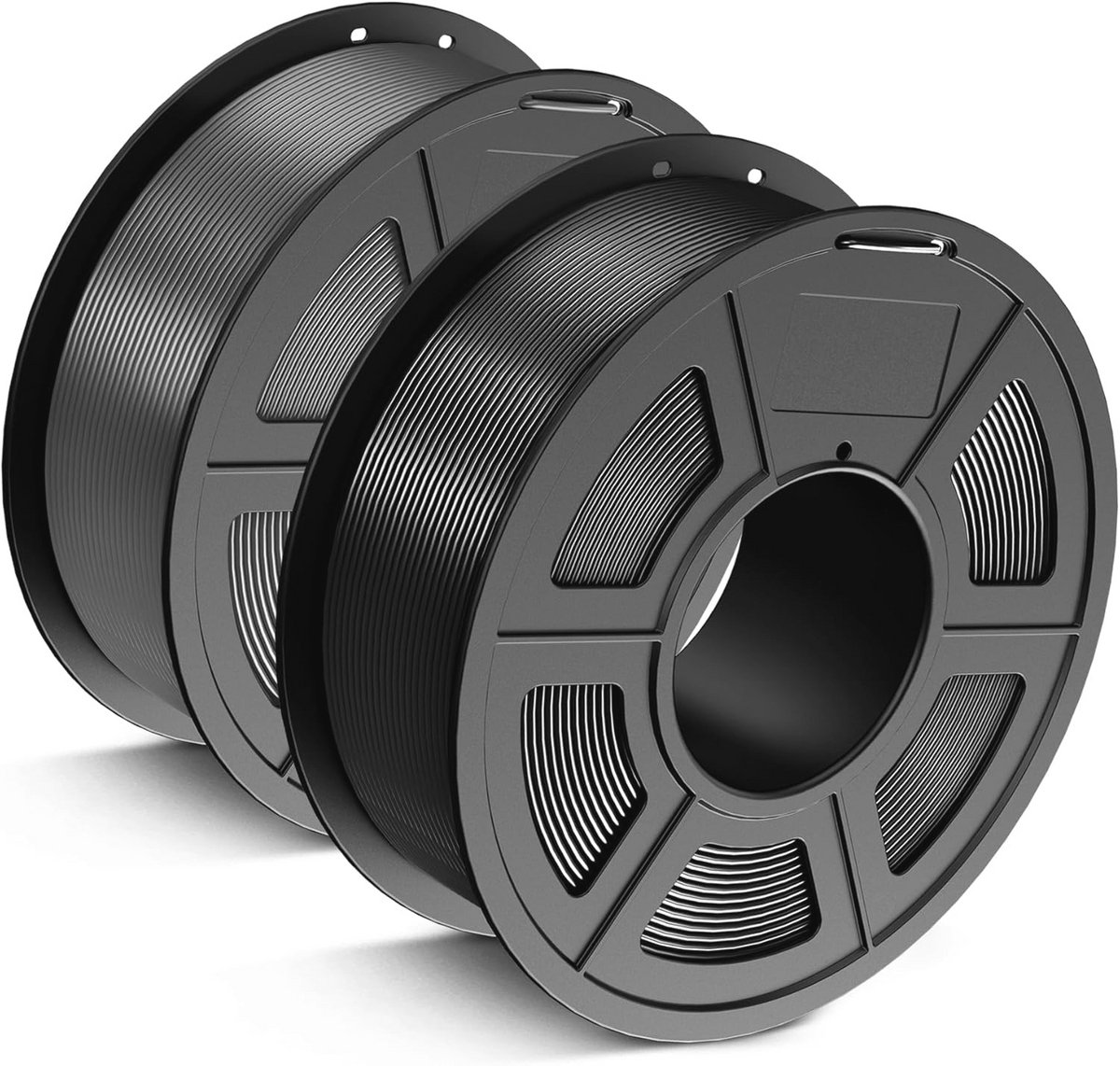 PLA Plus 3D Printer Filament 1.75mm - Sterk en Betrouwbaar Filament, 1.1 kg, Zwart en Grijs