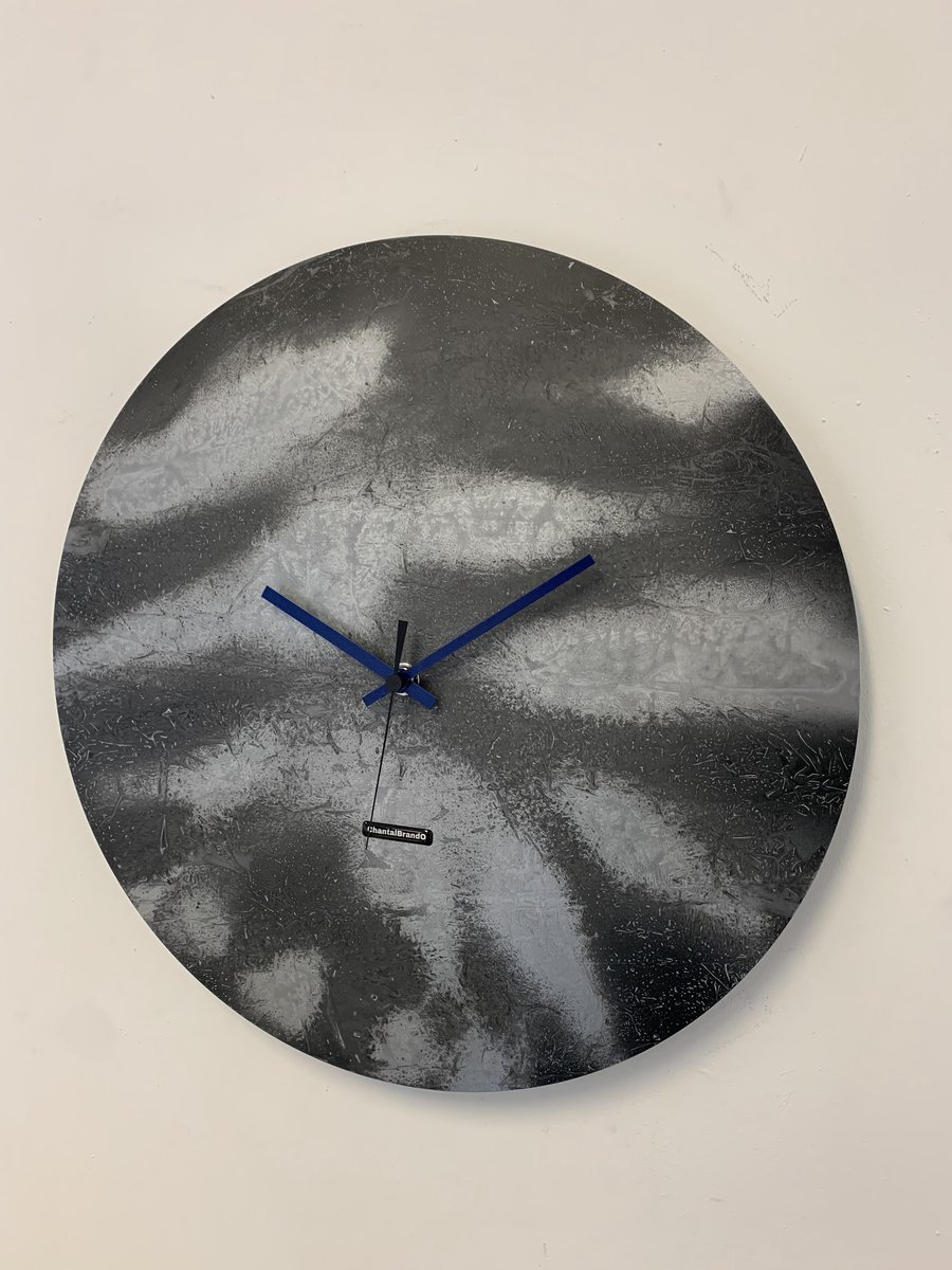 ChantalBrandO Wandklok BRETAGNE XL Modern Industrieel Design