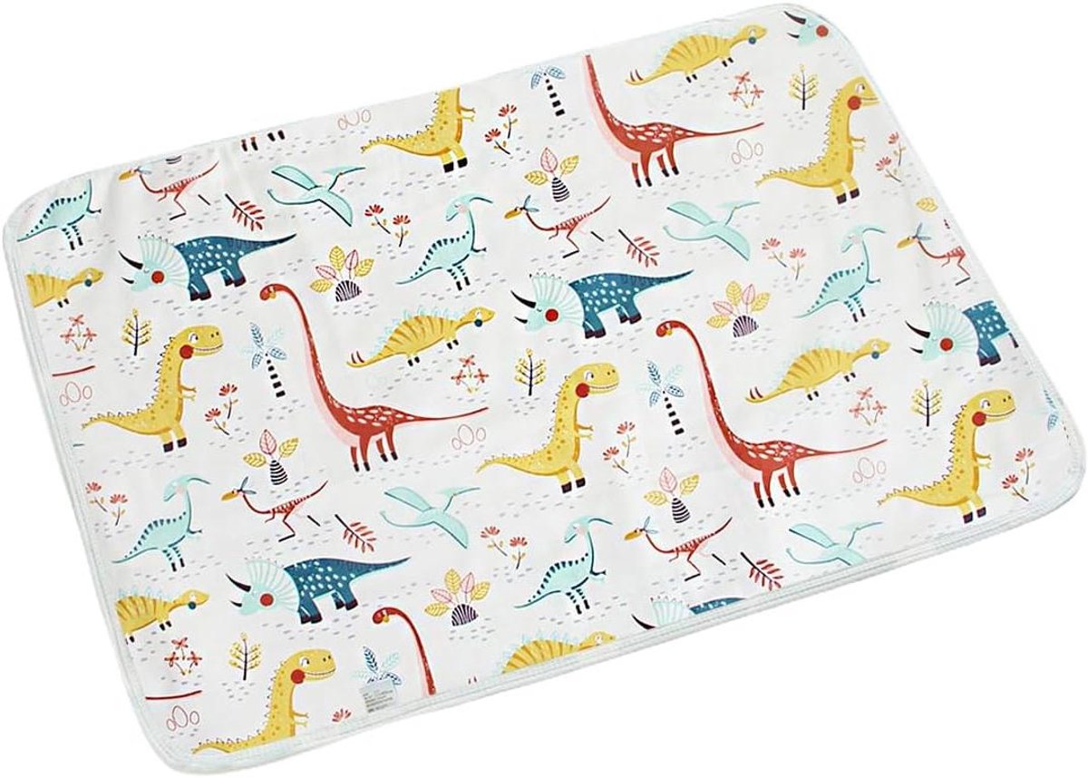 Image of 50 x 70 cm waterdicht wasbaar en herbruikbaar aankleedkussen voor baby's - Zeer absorberend waterdicht bed incontinentie matras voor baby's en kinderen