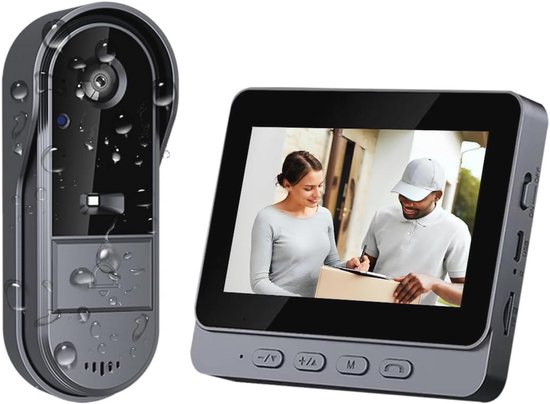 VIMTAG Cámara enchufable con cable WiFi para interiores de 3.5K/6MP