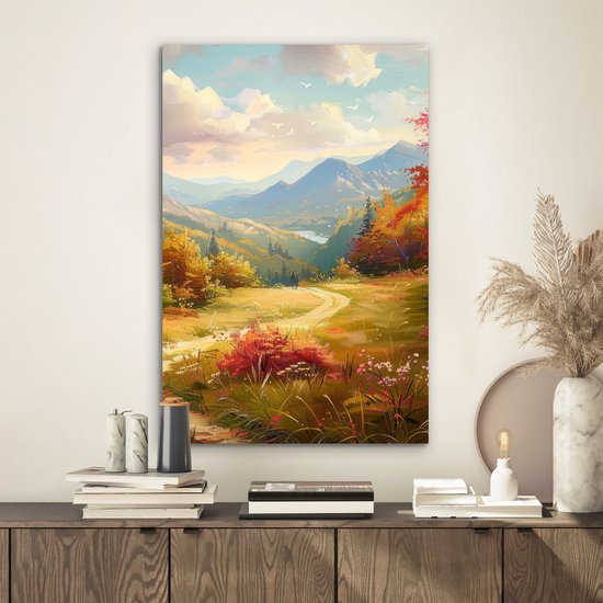 Tableau aluminium 40x60 cm - Décoration murale métal - Paysage - Illustration - Nature - Décoration murale métal salon - Décoration industrielle - Photo sur dibond - Accessoires industriels chambre