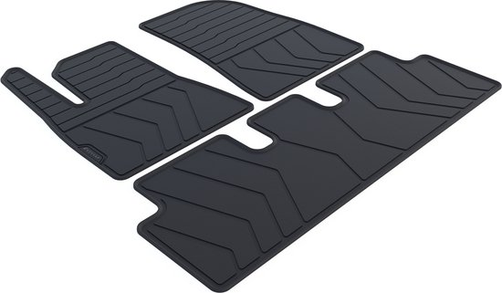 Tapis de voiture en caoutchouc sur mesure pour Tesla Model 3 2023 - présent - 3 pièces - Version : Highland