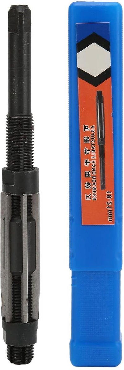 Verstelbare handruimer met 9SiCr-bladen - 19-21 mm instelbereik - 6 snijkanten