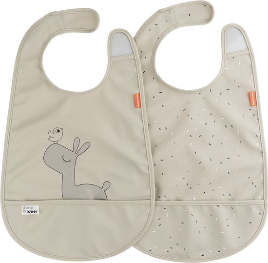 Lot de deux bavoirs Lalee - sable