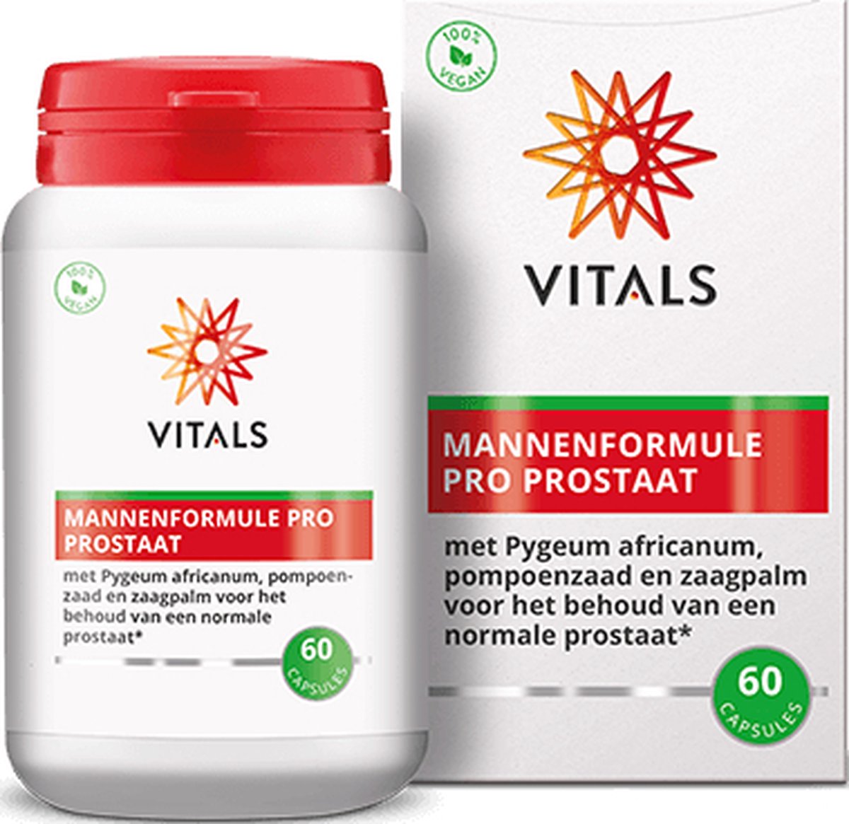 Goedkoopste Vitals Mannenformule Pro Prostaat - 60 capsules. Een complete formule voor het behoud van een normale prostaat.