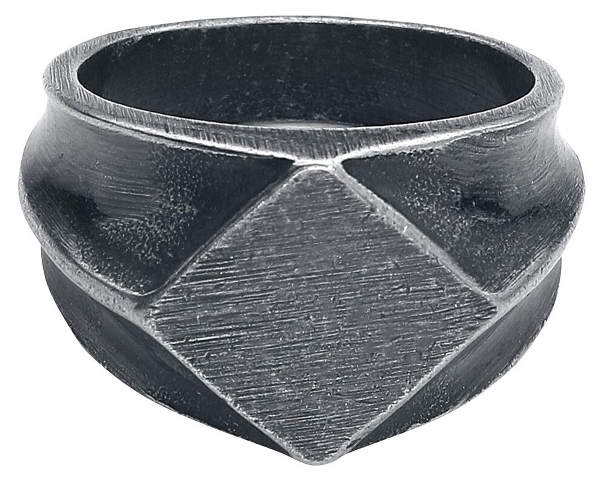 etnox Basic Heren Ring - zilverkleurig - L