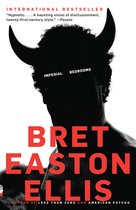 Boekomslag met een silhouet van een persoon met hoorns, de titel 'IMPERIAL BEDROOMS' en de naam 'BRET EASTON ELLIS'.