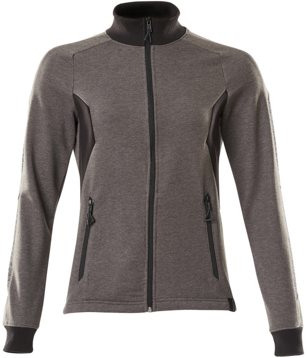 Mascot Accelerate Sweatshirt met rits 18494-962 - donkerantraciet/zwart - 2XL