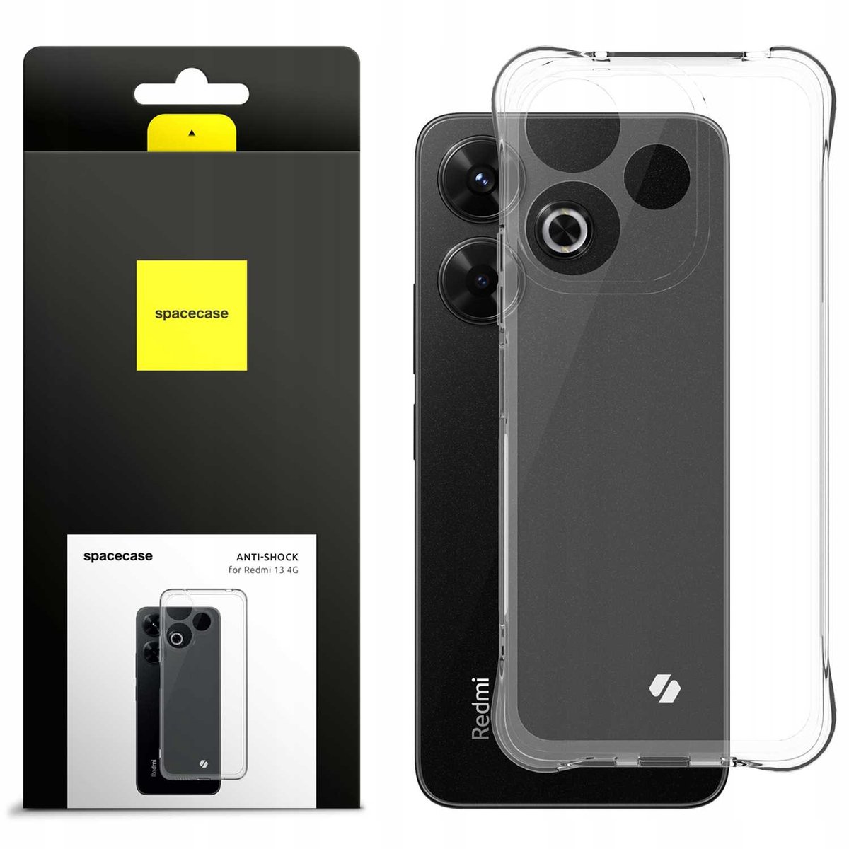 Spacecase Case Anti-Shock Cover Voor Xiaomi Redmi 13 4G-Bescherming