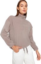 Trendyol Antraciet Gedetailleerd Fleece Gebreid Sweatshirt Met Ritssluiting Twoaw21Sw0758