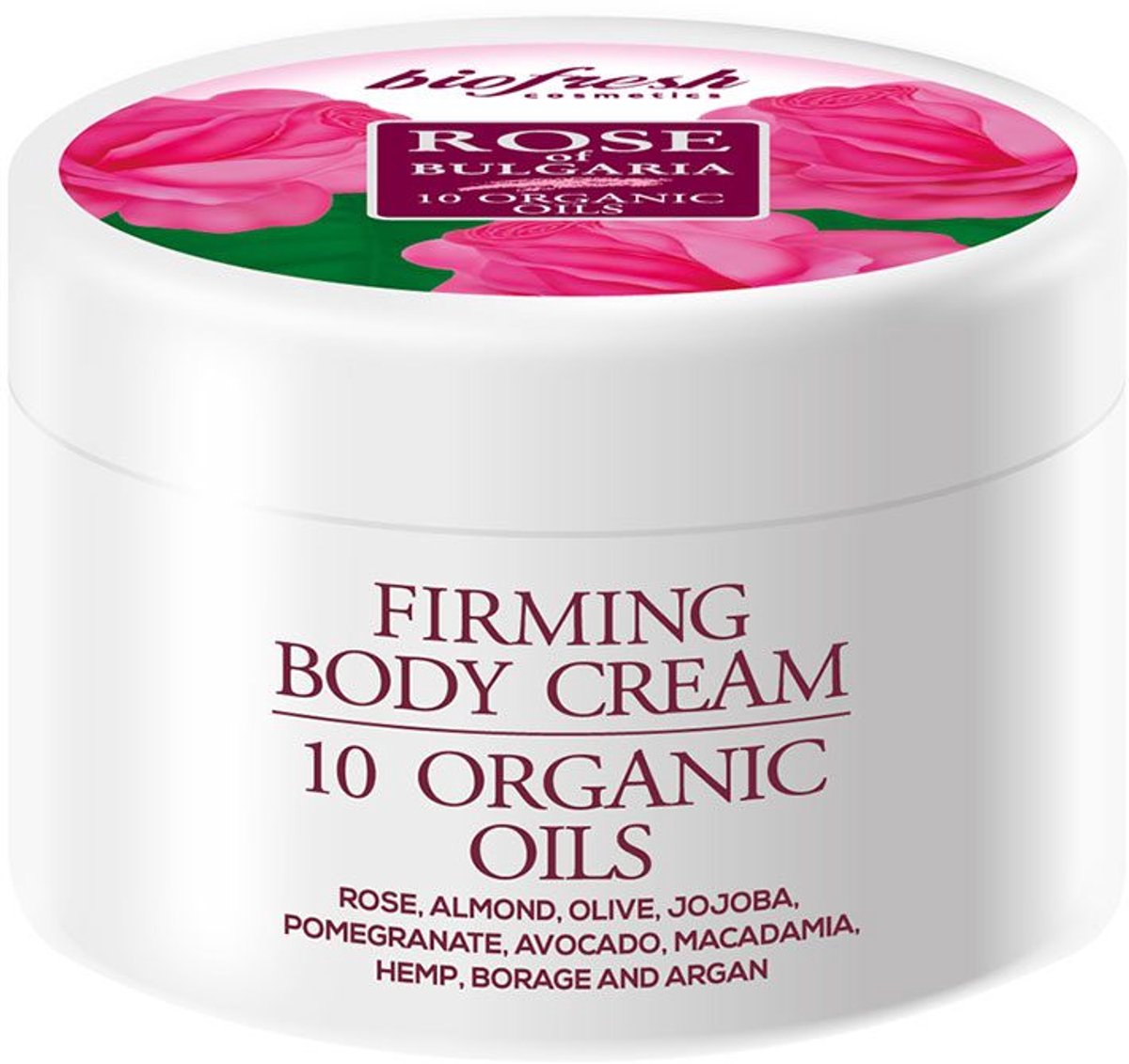 Biofresh Verstevigende bodycrème met 10 biologische oliën 300 ml Bulgaarse roos