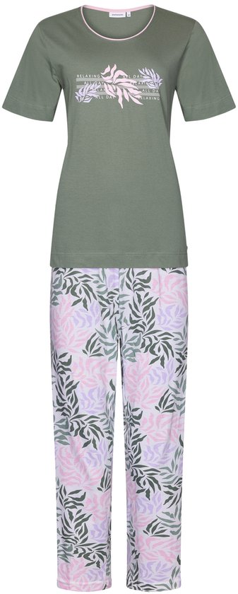 Pastunette Pyjama Green Breeze - Bio Katoen - Groen - Maat 38