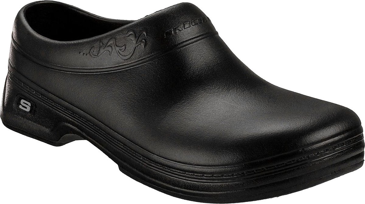Skechers Womens Work OSWALD CLARA klompen en muiltjes damesschoenen zwart