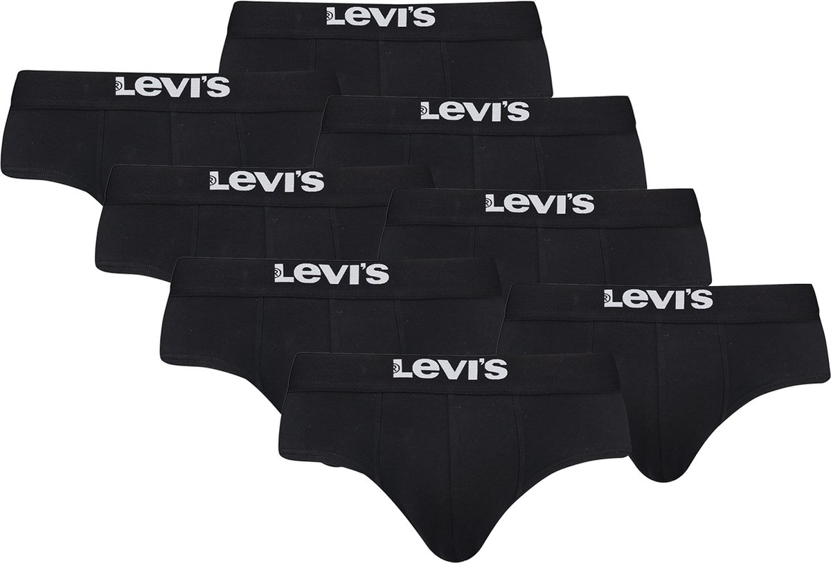 BOXERS 8-pack Levi's effen basis herenslips, gemaakt van biologisch katoen
