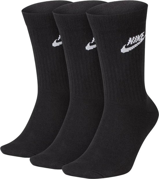 Nike Sportswear Everyday Essential 3 Paar Sportsokken - Zwart | Maat: M-38/42