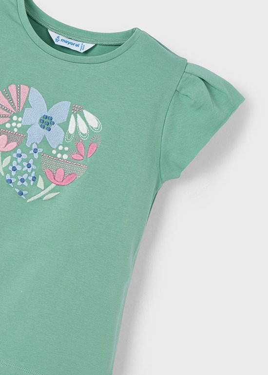 MAYORAL - T-shirt - Taille 122 - Filles - 041 Menthe -