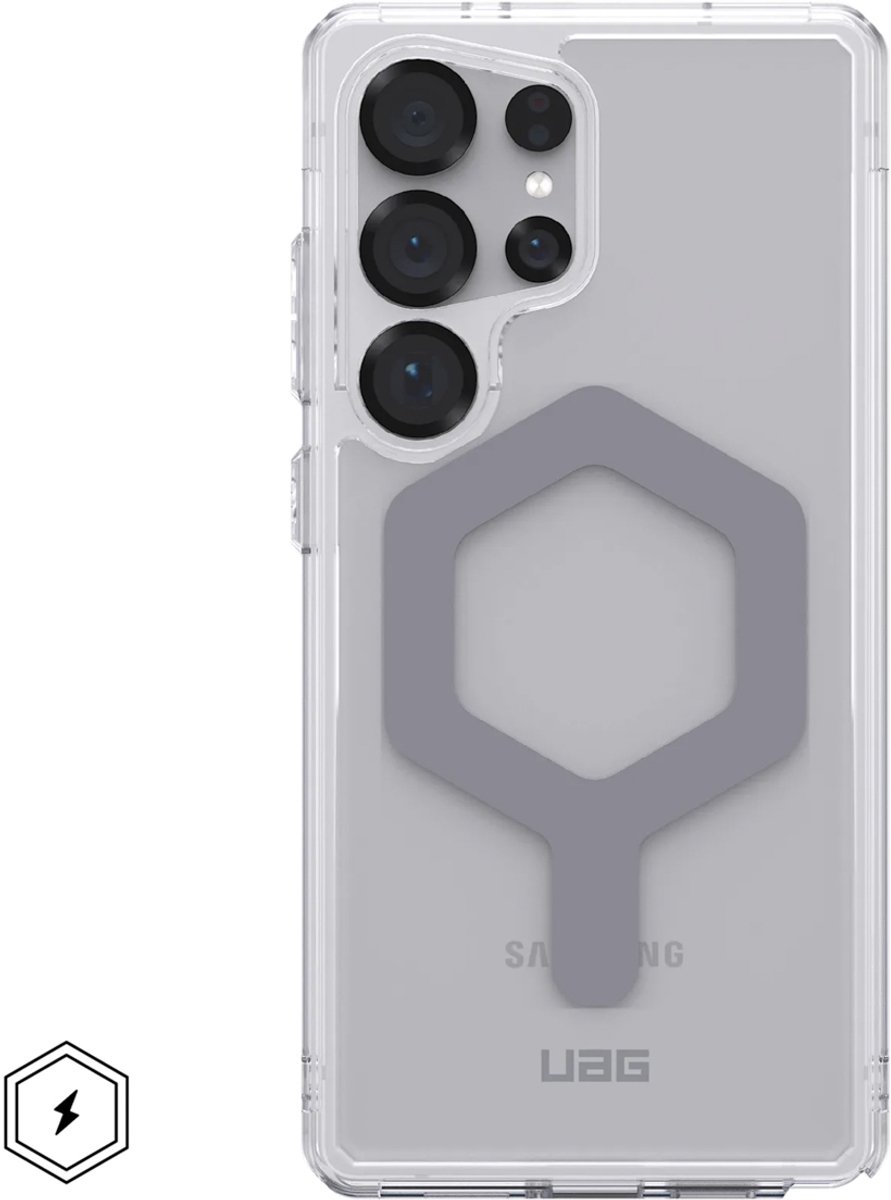 UAG Plyo Pro Backcover geschikt voor Samsung Galaxy S25 Ultra - Ice / Silver
