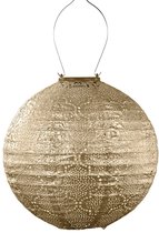 Lumiz Solar Tuinverlichting - Tuinverlichting op zonne energie - Buitenlampjes - Tuinverlichting op zonneenergie - Buitenverlichting - Buitenlamp - Decoratie - Bazaar Rond - 30 cm - Goud