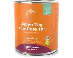 Herrmann's Bio Light Honden Blikvoeding - Kalkoen met Courgette - 800 g