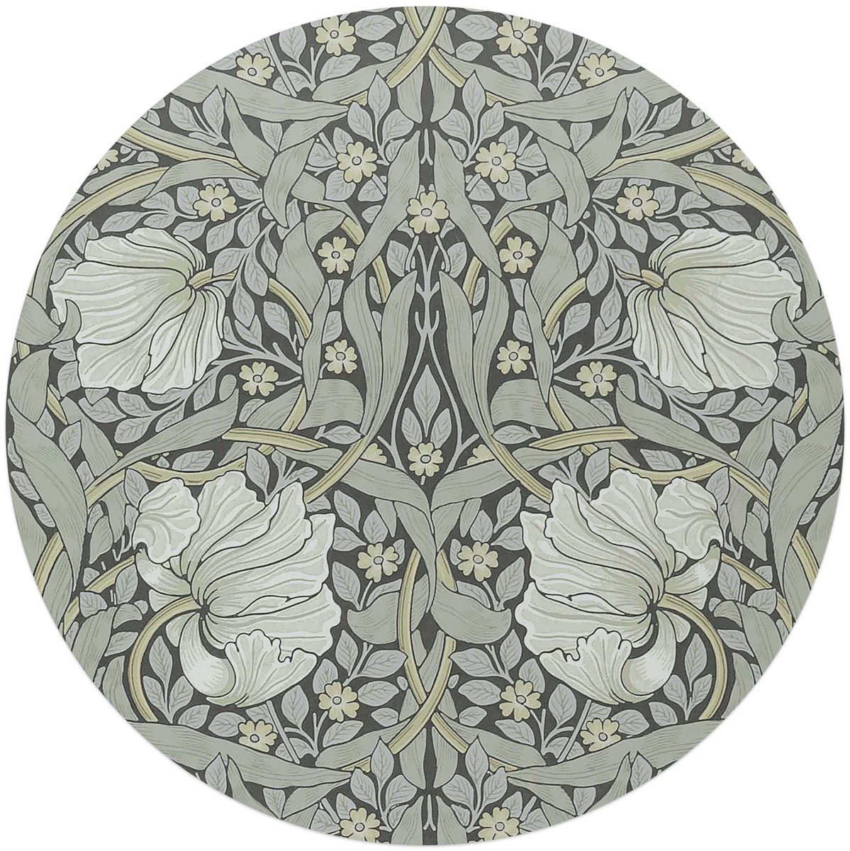 Glasschilderij William Morris - Pimpernel - Ø 70 - Glas - REINDERS