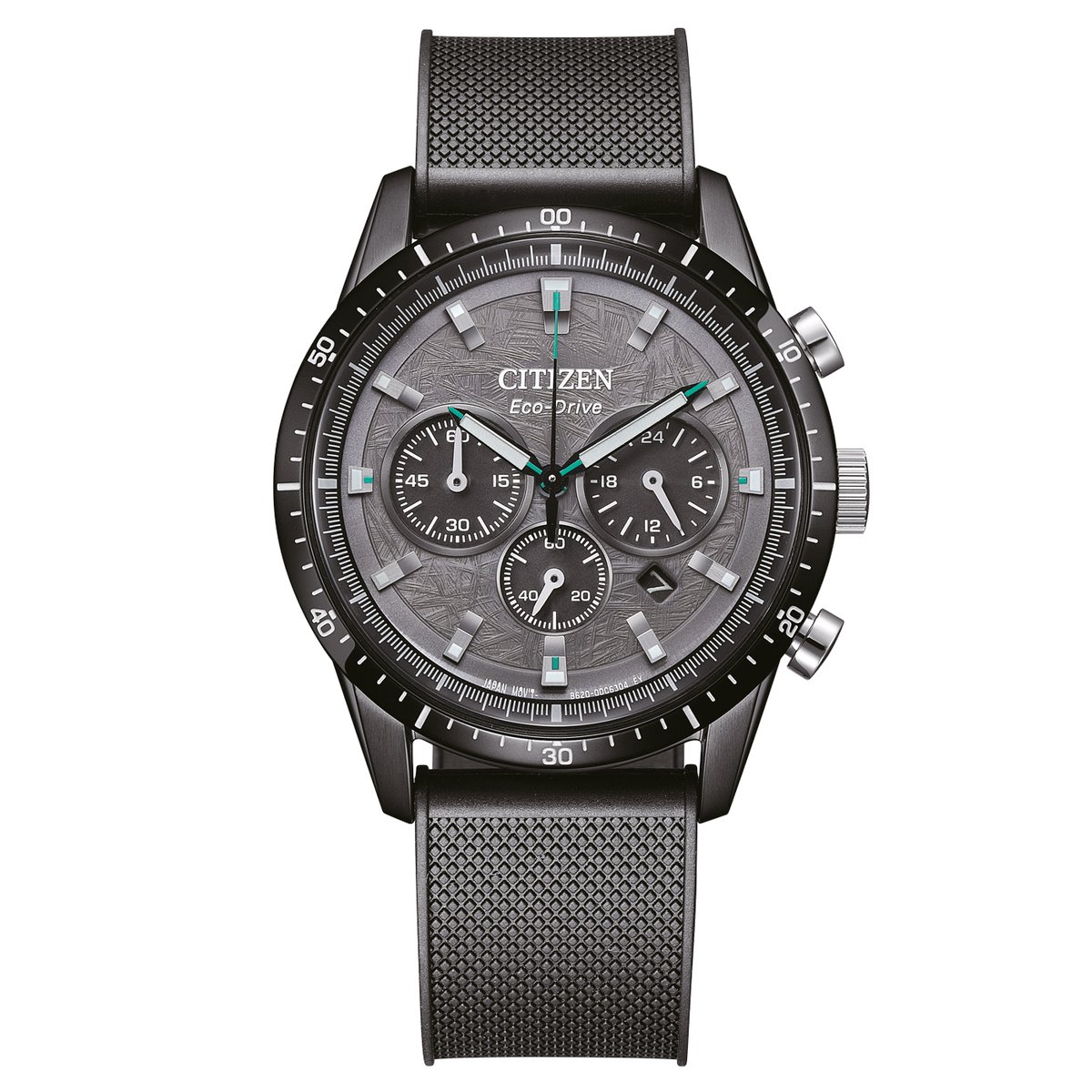 Citizen CA4625-02H Horloge - Rubber - Zwart - Ø 39 mm