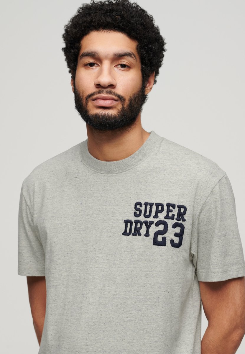Superdry Geborduurd Superstate Athletic T-shirt met logo Heren T-shirts Grijs