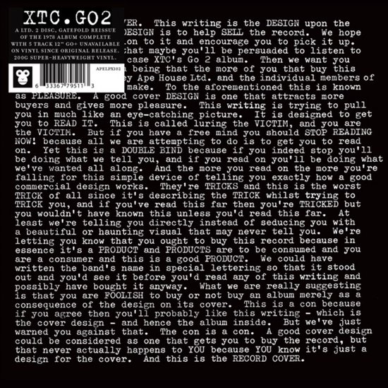 XTC - Go 2 (LP)